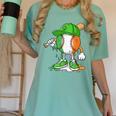 Boys St Patricks Day Irish Flag Kids Baseball Ice Cream Drip Women's Comfort Colors T-Shirt Violet Boys St Patricks Day Irish Flag Kids Baseball Ice Cream Drip Women's Comfort Colors T-Shirt Violet