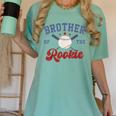 Brother Of Rookie 1st Birthday Baseball Boy Family Matching Women's Comfort Colors T-Shirt Violet Brother Of Rookie 1st Birthday Baseball Boy Family Matching Women's Comfort Colors T-Shirt Violet
