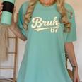 Bruh 67 Baseball Style Meme Slang Sports Number Graphic Women's Comfort Colors T-Shirt Violet