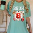 Bruh I'm 8 Baseball 8th Birthday Sports 8 Year Old Boy Women's Comfort Colors T-Shirt Violet