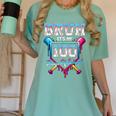 Bruh It's My 100 Days Of School Baseball Ice Cream Drip Boys Women's Comfort Colors T-Shirt Violet Bruh It's My 100 Days Of School Baseball Ice Cream Drip Boys Women's Comfort Colors T-Shirt Violet