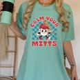 Calm Your Mitts Baseball Mom Sport Lover Women's Comfort Colors T-Shirt Violet Calm Your Mitts Baseball Mom Sport Lover Women's Comfort Colors T-Shirt Violet