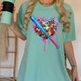 Camo Baseball Heart Drip Valentine Baseball Icecream Boys Women's Comfort Colors T-Shirt Violet Camo Baseball Heart Drip Valentine Baseball Icecream Boys Women's Comfort Colors T-Shirt Violet