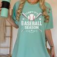 I Can't It's Baseball Season Women's Comfort Colors T-Shirt Violet
