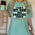I Can't My Son Has Practice Today Baseball Mom Women's Comfort Colors T-Shirt Violet