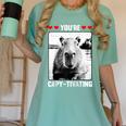 Capybara Love Valentines Day Cute Animal Hearts Raglan Baseball Tee Women's Comfort Colors T-Shirt Violet Capybara Love Valentines Day Cute Animal Hearts Raglan Baseball Tee Women's Comfort Colors T-Shirt Violet