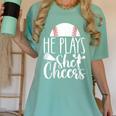 Cheer Baseball Mom Baseball And Cheer Mother Women's Comfort Colors T-Shirt Violet