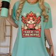 Chinese New Year 2026 Fire Horse Celebration Raglan Baseball Tee Women's Comfort Colors T-Shirt Violet