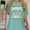 Christmas Baseball Bats Catcher Mitts Holiday Tee Women's Comfort Colors T-Shirt Violet Christmas Baseball Bats Catcher Mitts Holiday Tee Women's Comfort Colors T-Shirt Violet