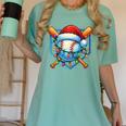 Christmas Baseball Drip For Boys Kids Ice Cream Drip Women's Comfort Colors T-Shirt Violet