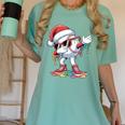 Christmas Baseball Ice Cream Dripping Santa Baseball Drip Women's Comfort Colors T-Shirt Violet Christmas Baseball Ice Cream Dripping Santa Baseball Drip Women's Comfort Colors T-Shirt Violet