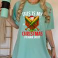 My Christmas Baseball Pajama Helmet Santa Xmas Men Boys Women's Comfort Colors T-Shirt Violet