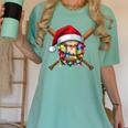 Christmas Baseball Pajama Santa For Men Boys Girls Kids Xmas Women's Comfort Colors T-Shirt Violet Christmas Baseball Pajama Santa For Men Boys Girls Kids Xmas Women's Comfort Colors T-Shirt Violet