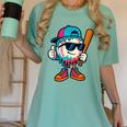 Cool Baseball Drip For Boys Ice Cream Drip Baseball Kids Women's Comfort Colors T-Shirt Violet Cool Baseball Drip For Boys Ice Cream Drip Baseball Kids Women's Comfort Colors T-Shirt Violet