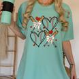 Coquette Bow XOXO Baseball Lover Heart Valentine Game Day Women's Comfort Colors T-Shirt Violet