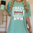 Crazy Proud Always Loud Baseball Mom Mother's Day Women's Comfort Colors T-Shirt Violet