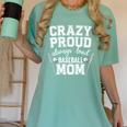 Crazy Proud Always Loud Baseball Mom Premium Women's Comfort Colors T-Shirt Violet