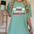 Crazy Proud Always Loud Baseball Mom Shirt Baseball Women's Comfort Colors T-Shirt Violet Crazy Proud Always Loud Baseball Mom Shirt Baseball Women's Comfort Colors T-Shirt Violet