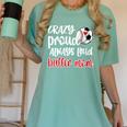 Crazy Proud Soccer Baseball Player Mom Ball Mother Women's Comfort Colors T-Shirt Violet