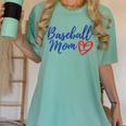 Cute Baseball Mom Heart Matching Mama Mother's Day Women's Women's Comfort Colors T-Shirt Violet