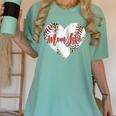 Cute Baseball Mom Heart Mother's Day Sport Mama Mom Life Women's Comfort Colors T-Shirt Violet Cute Baseball Mom Heart Mother's Day Sport Mama Mom Life Women's Comfort Colors T-Shirt Violet