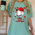 Cute Dripping Baseball Lover Valentines Day Boys Kids Women's Comfort Colors T-Shirt Violet Cute Dripping Baseball Lover Valentines Day Boys Kids Women's Comfort Colors T-Shirt Violet