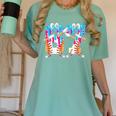 Dabbing Baseball Ice Cream Drip Number 67 Birthday Party Women's Comfort Colors T-Shirt Violet