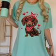 Dachshund Valentines Day Wiener Dog Lover Weenie Heart Raglan Baseball Tee Women's Comfort Colors T-Shirt Violet Dachshund Valentines Day Wiener Dog Lover Weenie Heart Raglan Baseball Tee Women's Comfort Colors T-Shirt Violet