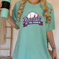 Dad Daddy Of The Rookie Baseball Women's Comfort Colors T-Shirt Violet Dad Daddy Of The Rookie Baseball Women's Comfort Colors T-Shirt Violet