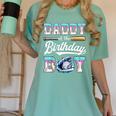 Daddy Of The Birthday Boy Baseball Ice Cream Drip Matching Women's Comfort Colors T-Shirt Violet