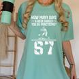 How Many Days A Week 6 7 67 Meme Baseball Humor Women's Comfort Colors T-Shirt Violet
