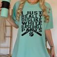 I Dislike Baseball Pants Softball Tball Baseball Mom Women's Comfort Colors T-Shirt Violet