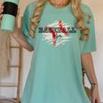 Distressed Baseball Mom Women's Comfort Colors T-Shirt Violet Distressed Baseball Mom Women's Comfort Colors T-Shirt Violet