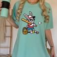 Easter Bunny Baseball Player Batter Rabbit Boys Kids Men Women's Comfort Colors T-Shirt Violet Easter Bunny Baseball Player Batter Rabbit Boys Kids Men Women's Comfort Colors T-Shirt Violet