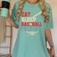 Eat Sleep Baseball Repeat Bat Ball Player Fan Women's Comfort Colors T-Shirt Violet Eat Sleep Baseball Repeat Bat Ball Player Fan Women's Comfort Colors T-Shirt Violet