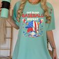 Eat Sleep Baseball Repeat Ice Cream Drip Crossed Bats Women's Comfort Colors T-Shirt Violet Eat Sleep Baseball Repeat Ice Cream Drip Crossed Bats Women's Comfort Colors T-Shirt Violet