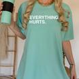 Everything Hurts Baseball Blue Women's Comfort Colors T-Shirt Violet Everything Hurts Baseball Blue Women's Comfort Colors T-Shirt Violet