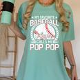 My Favorite Baseball Player Calls Me Pop Pop Women's Comfort Colors T-Shirt Violet