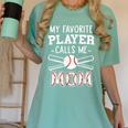 My Favorite Player Calls Me Mom Baseball Mom Game Day Women's Comfort Colors T-Shirt Violet