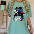 Filipina Baseball Mom Philippines Flag Baseball Girl Women's Comfort Colors T-Shirt Violet
