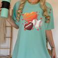 Football Basketball Baseball Heart Valentine Boys Men Kid Women's Comfort Colors T-Shirt Violet