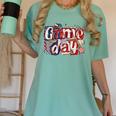 Game Day Baseball Leopard Coquette Bow Mama Mom Sister Women's Comfort Colors T-Shirt Violet Game Day Baseball Leopard Coquette Bow Mama Mom Sister Women's Comfort Colors T-Shirt Violet