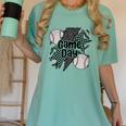 Game Day Baseball Retro Checkered Baseball Women's Comfort Colors T-Shirt Violet Game Day Baseball Retro Checkered Baseball Women's Comfort Colors T-Shirt Violet
