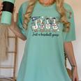 Game Day Just A Baseball Goose Cute Duck Team Sports Women's Comfort Colors T-Shirt Violet