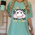 Game Day Vibes Softball Baseball Groovy Game Day Girls Women Women's Comfort Colors T-Shirt Violet Game Day Vibes Softball Baseball Groovy Game Day Girls Women Women's Comfort Colors T-Shirt Violet