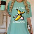 Lets Go Bananas Baseball Retro Sports Boys Kids Men Youth Premium Tri-Blend Women's Comfort Colors T-Shirt Violet Lets Go Bananas Baseball Retro Sports Boys Kids Men Youth Premium Tri-Blend Women's Comfort Colors T-Shirt Violet
