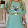 Goat Baseball Player With Bat And Ball Drip Animal Sports Women's Comfort Colors T-Shirt Violet