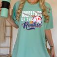 Godfather Rookie Of Year 1st Birthday Baseball Theme Women's Comfort Colors T-Shirt Violet Godfather Rookie Of Year 1st Birthday Baseball Theme Women's Comfort Colors T-Shirt Violet