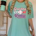 Grandparent Grandma Of The 1 Rookie Baseball Women's Comfort Colors T-Shirt Violet Grandparent Grandma Of The 1 Rookie Baseball Women's Comfort Colors T-Shirt Violet