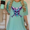 Halloween Baseball Skull Drip Baseball Lifestyle Boy Men Women's Comfort Colors T-Shirt Violet Halloween Baseball Skull Drip Baseball Lifestyle Boy Men Women's Comfort Colors T-Shirt Violet